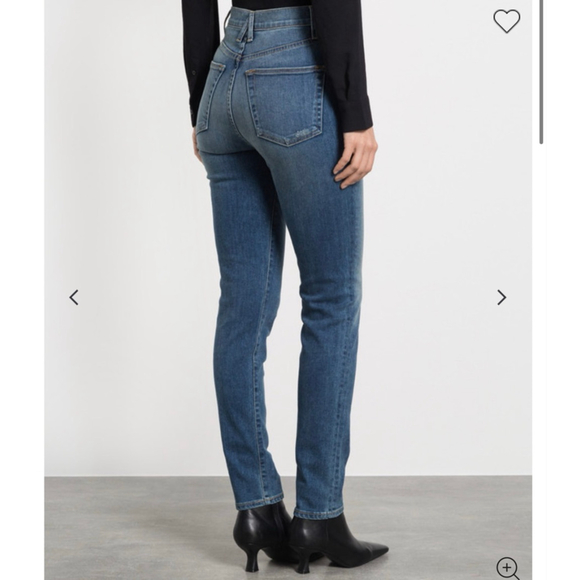 NWT SLVRLAKE Beatnik blue skinny jeans with a distressed effect SZ 25 - Picture 2 of 8